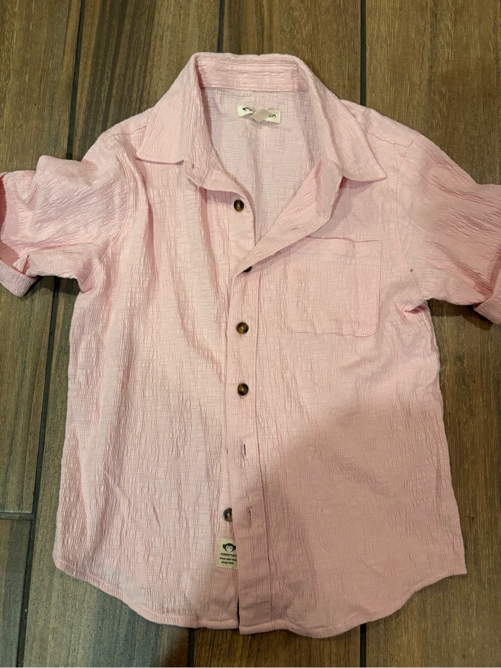 Appaman Light Pink Short Sleeve Button-Up Shirt